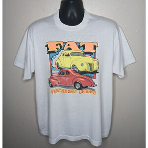 Vintage 80s FAT FENDERED FORDS Adult XL T-shirt Single Stitch Screen Stars USA